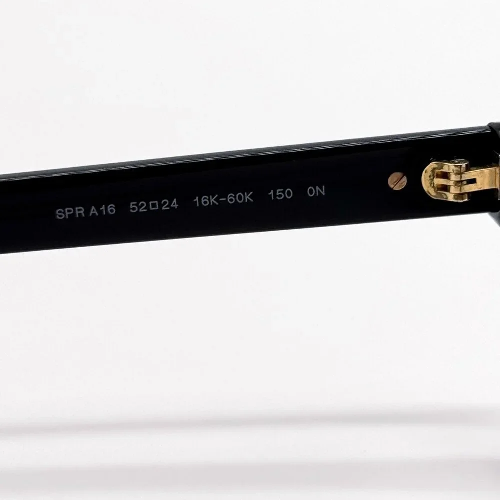 NEW PRADA PRA16S 16K60K EYEGLASSES BLACK PRADA PR A16S 16K60K